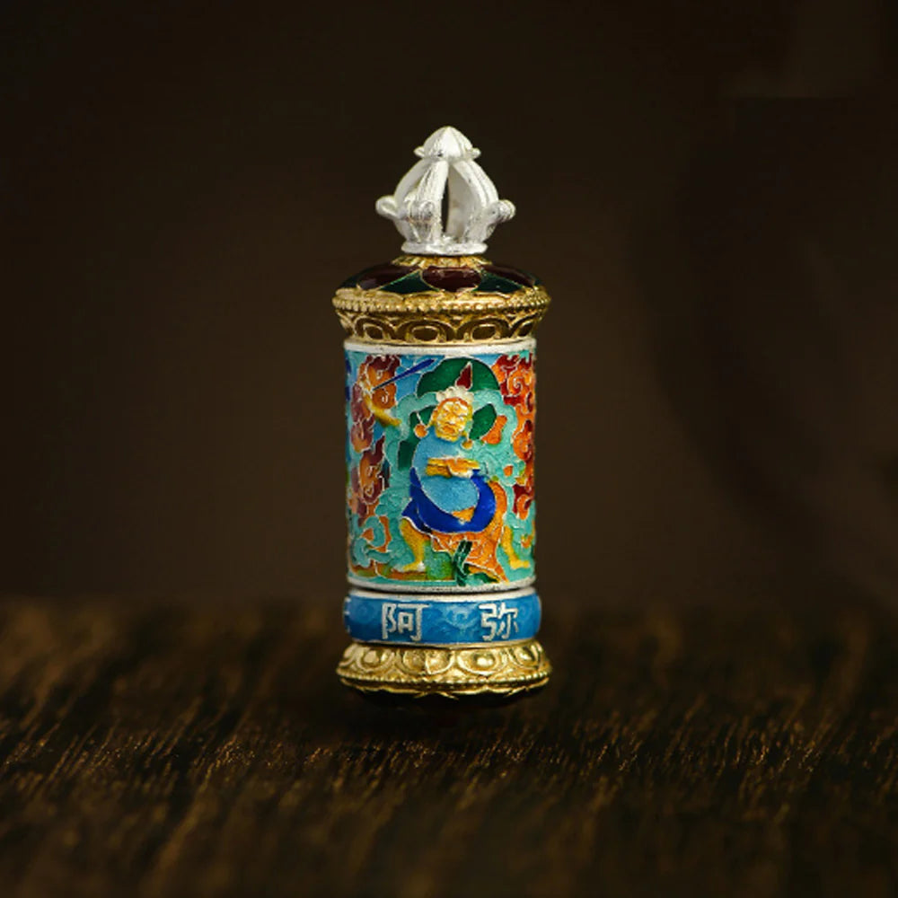 Guardian Prayer Wheel Pendant