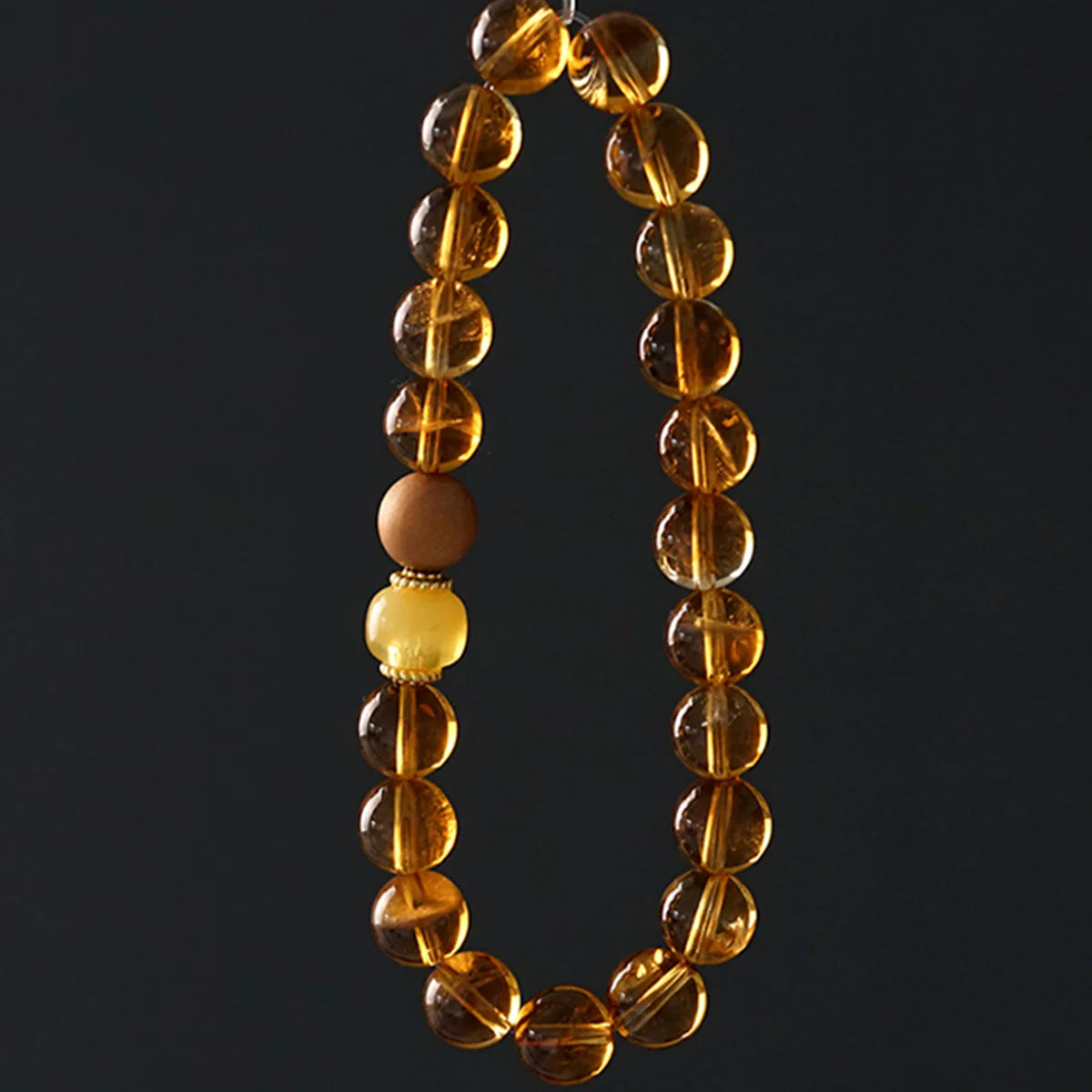 Citrine Prosperity Sandalwood Bracelet