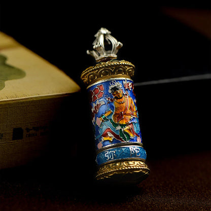Guardian Prayer Wheel Pendant