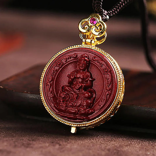 Zodiac Buddha Blessing Pendant with Vermilion