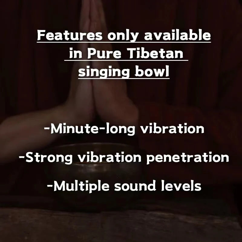 Antique Singing Bowl-Tibetan temple series-Scriptures Blessed