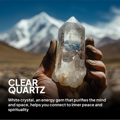 Customizable Energy Amulet Clarity Quartz Pendant