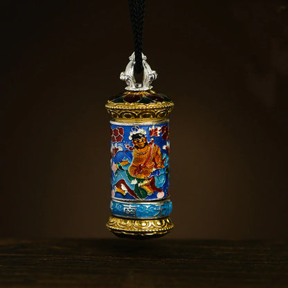 Guardian Prayer Wheel Pendant