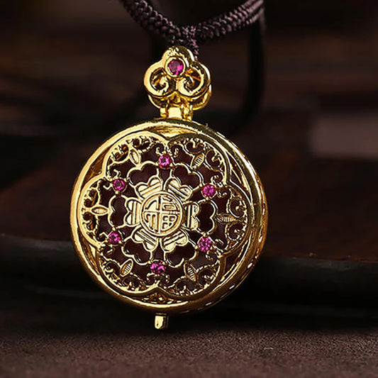 Zodiac Buddha Blessing Pendant with Vermilion