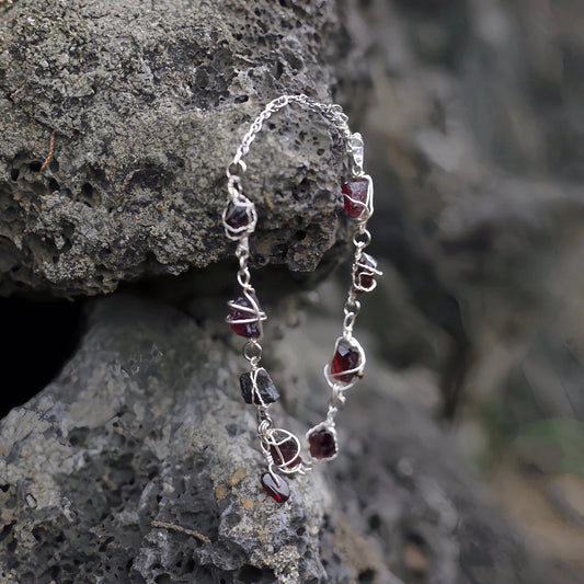 Eternal Love Garnet Crystal Bracelet